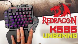 Unboxing the Redragon K585 DITI One-Handed RGB Mechanical Gaming Keyboard