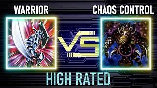 Warrior vs Chaos control | High Rated | Goat Format | Dueling Book