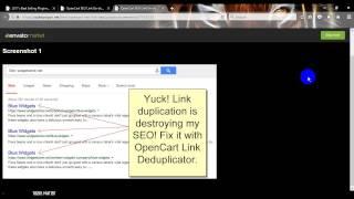 OpenCart SEO Link De duplicator