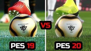 PES 19 VS PES 20 - GAMEPLAY COMPARISON