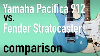 Yamaha Pacifica 912 (90s) compared to Fender Stratocaster American Traditional