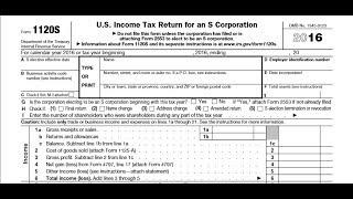 How to fill out a self-calculating Form 1120S S Corporation Tax Return and Schedule K-1