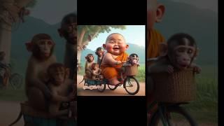 Little cute baby monk l cute drasti l cute babyl #shortsfeed #funny #drasti #viral