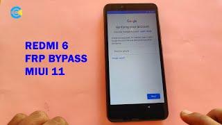 Redmi 6 FRP Bypass MIUI 11