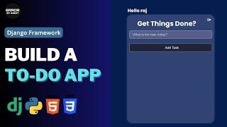 Multi User Todo App Built Using Django | Python | Todo App Project | Error By Night