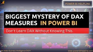 BIGGEST MYSTERY OF DAX MEASURES IN POWER BI | Can You Solve this Context Transition Problem?