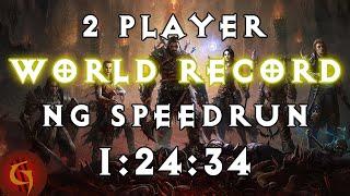 Diablo 3 | 2-Player Any% NG World Record Speedrun 1:24:34 with Pokeytoe