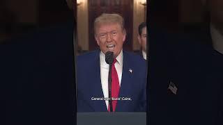 President Donald Trump speaks after the US strikes nuclear sites in Iran