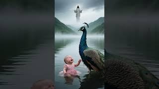 Jesus Watches: Peacock Saves Baby from Lake, Mother Faces Divine Wrath
