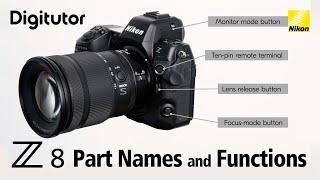 Z8 #1 First contact: Names and functions of camera parts | Nikon Digitutor