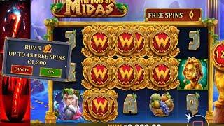 THE HAND OF MIDAS  Achat du BONUS FREE SPINS