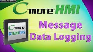 C-more HMI: Message Database Data Logging from AutomationDirect