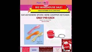 Part 1 Oct Big Warehouse Sale #tupperware 4 #FamilyUse #giveaway #giftideas get #discount #OrderNaPo