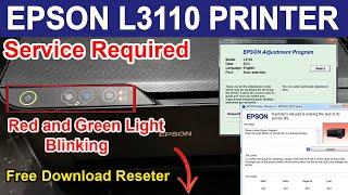 HOW TO RESET EPSON L3110 - SERVICE REQUIRED, THE INK PAD IS AT THE END OF ITS SERVICE LIFE.