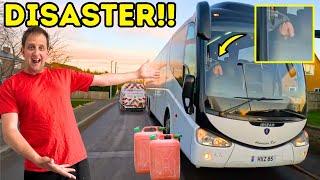 RUNNING OUT OF DIESEL IN A COACH | VOLVO BUILD IS BACK ON!! | #truckertim