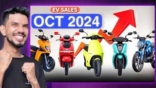 Top 10 Electric Scooters & Bikes in october 2024 | diwali special EV sales report 