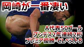 岡崎慎司 全て サッカー人生ダイジェスト 全プレー集 一生ダイビングヘッド 全ゴール集 シュトゥットガルト マインツ レスター okazaki 日本代表 Goals & Skills