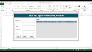 Excel VBA Data Entry Application with SQL database (Part-3)