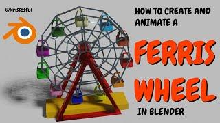 How to create and animate a Ferris Wheel in Blender (Tutorial)#blender #animation