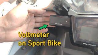 How to Install a Voltmeter on a Sport Bike - Yamaha R