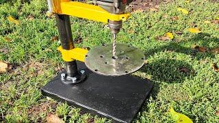 Homemade Drill Stand. Excellent Drill Stand DIY.