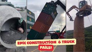 Epic Construction  & Heavy Equipment Fails Driving