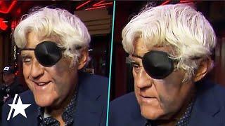 Jay Leno Shocks w/ Eye Patch & Massive Face Bruise After 60-Foot Fall