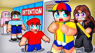 I Got DETENTION In Roblox...