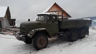 Обзор  Зил-131/ ZIL 131  с тракторным двигателем