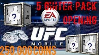 EA SPORTS UFC Mobile - 5 Fighter Pack Opening 250,000 coins