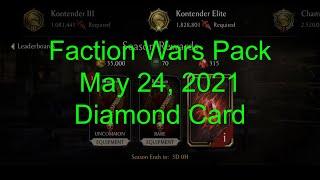 Faction Wars Pack May 24, 2021 (Diamond Card) - Mortal Kombat Mobile