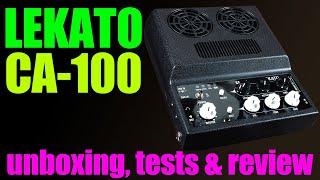 Lekato CA-100 mini guitar amplifier with Bluetooth.  guitar amp unboxing, tests & review