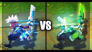 Pulsefire Ekko vs PROJECT Ekko Epic Skins Comparison (League of Legends)