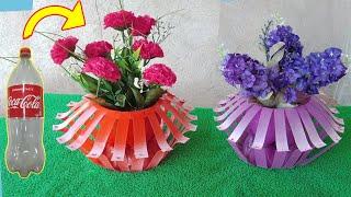 Amazing Diy Flower Pot That You Can Make Yourself Made With Plastic Bottles - Garden Tips and Ideas