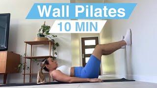 WALL PILATES WORKOUT FOR BEGINNERS | 28 Day Wall Pilates Challenge / Day 4
