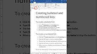 Bullets Shortcut in MS Word | Adding Bullets Automatically