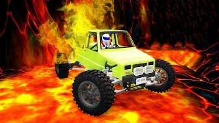 CAR DRIVES ON LAVA! (BeamNG Drive Funny Moments)