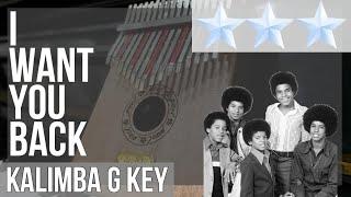 How to play I Want You Back (Hard) by Jackson 5 on Kalimba (Tutorial)