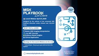 Looking for Sports injuries and diagnosis? MSK Playbook LIVE course  Free Webinar is here for you