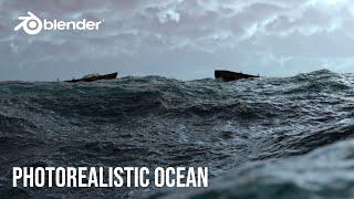 Создание реалистичного океана в Blender / Creating a realistic ocean in Blender