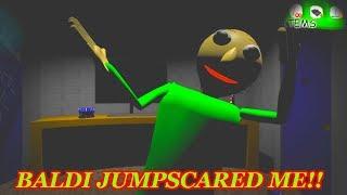 BALDI JUMP SCARED ME!! | One Night in Baldi's Schoolhouse