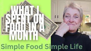 WHAT I SPENT ON FOOD IN A MONTH USING ONLY CASH