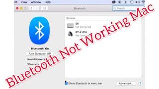 bluetooth not working on macbook