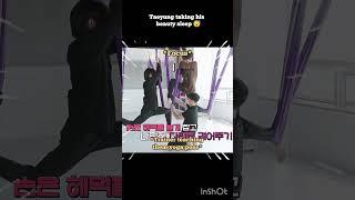 Taeyung taking his beauty sleep when jhope & jk doing yoga pose #shorts #taehyung #jungkook #jhope