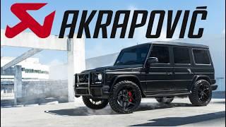 G63 G-Wagon New Exhaust Sounds INCREDIBLE! | Akrapovic Valved Exhaust System Install / Sound