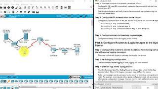 2.6.1.3 Packet Tracer - Configure Cisco Routers for Syslog, NTP, and SSH Operations