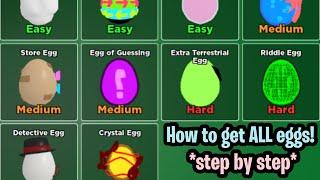 How to find ALL Eggs in the BGS egg hunt 2021! | bubble gum simulator