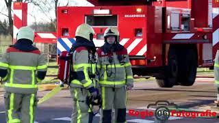 Brandweer voorkomt grote brand rieten kap Wenum Wiesel