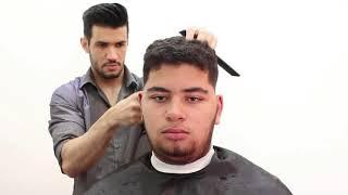 Corte de Cabelo Masculino com Degradê Baixo e Topete | Low Fade na Máquina Zero