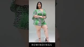 Plus Size Romper Fashion Rewind:  Get the Look! #plussizeplusconfidence